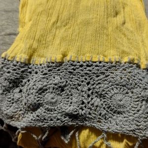 100 cotton scarf crochet hand made in India